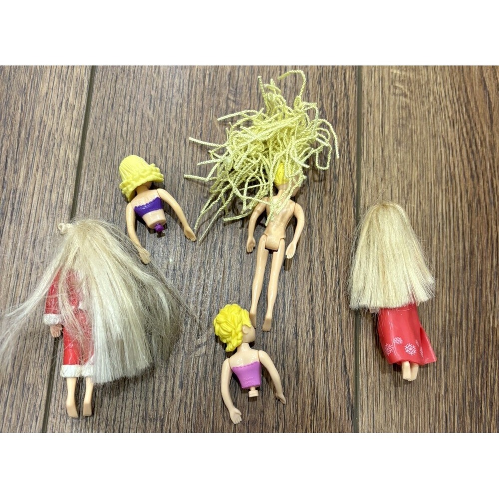 VTG Polly Pocket Doll Lot Polly Christmas Holiday Mattel Bratz Figure - Picture 8 of 11